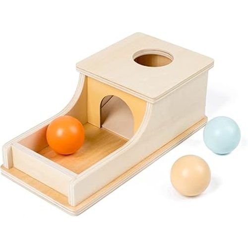 YAANI Object Permanence Box, Montessori Toys for 1 Year Old, Baby 6-12 Months, 2 Gifts 184256