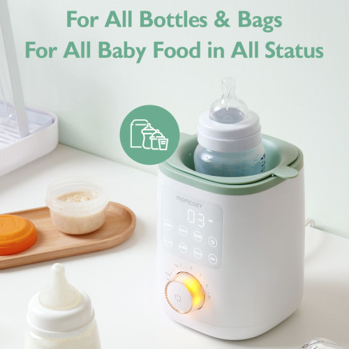 9-in-1 Nutri Bottle Warmer for Breast Milk, Fullest Nutrients Preserved | Fast & Even Heat, Night Light for Nighttime Breastfeeding, One-Touch Easy Use