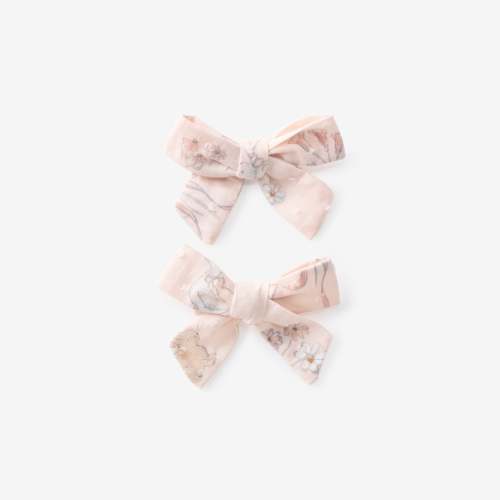 Fleur de Provence Swiss Dot Bow Clip Set – Elegant Baby
