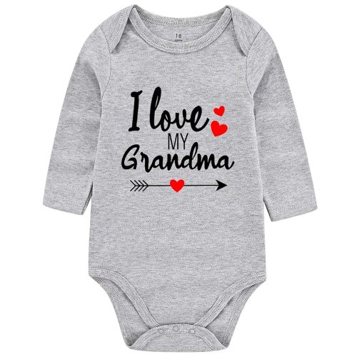 shlrzy Grandma baby announcement Newborn Baby Boy Clothes Funny Baby Bodysuits for Girls