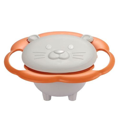 New Upgraded Gyro Bowl Magic Bowl 360° Rotation Spill Proof Snack Cups with Lid