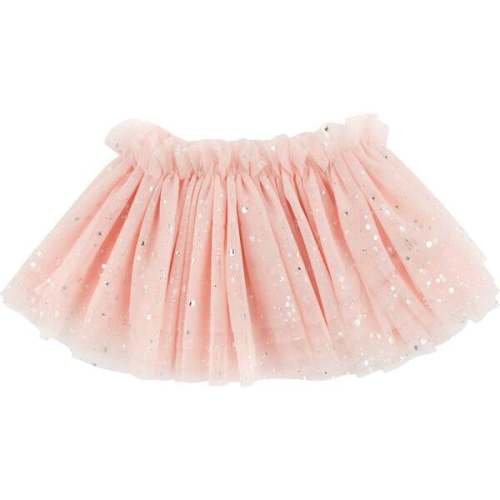 Silver-Flecked Tulle Frill Tutu, Pale Pink - Oh Baby! | Maisonette