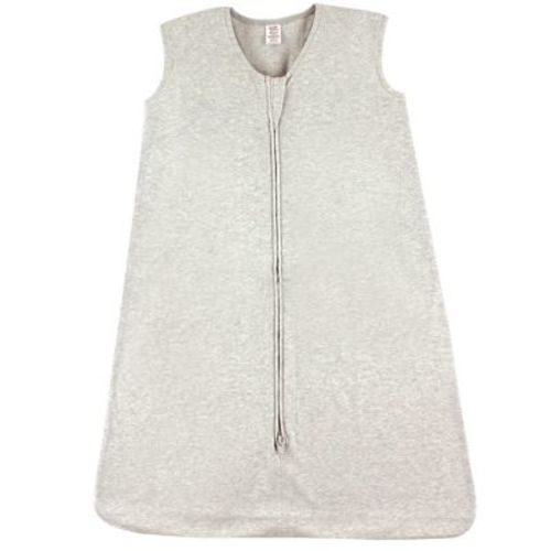 Touched by Nature Baby Organic Cotton Sleeveless Wearable Sleeping Bag, Sack, Blanket, Solid Heather Gray