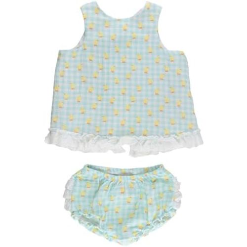 RuffleButts Baby/Toddler Girls Swing Top & Bloomer Coordinated Set