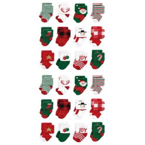 Hudson Baby Cotton Rich Baby Terry Socks 24-Pack
