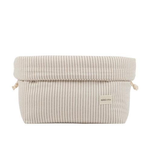Organizador Changing Table Beige Stripes · Minicoton