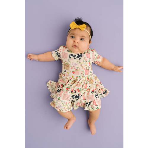 Blooming Homestead Short Sleeve Bamboo Dress