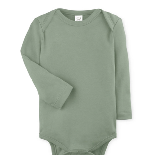 Colored Organics Long Sleeve Bodysuit | Thyme