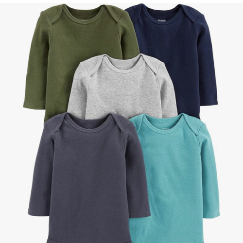 Simple Joys by Carter's Baby-Boys Long-Sleeve Bodysuit Pack of 5Bodysuit