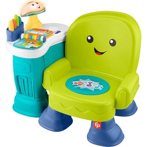 Fisher-Price Laugh & Learn Song & Story Learning Chair | Pretend Chair with Lights & Educational Music, Toddler Toy for Baby & Kids Ages 1+ Years (Amazon Exclusive)