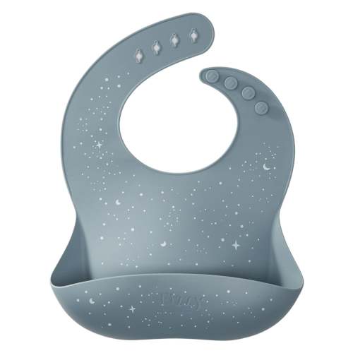 Baby Silicone Bib in Magical Blue