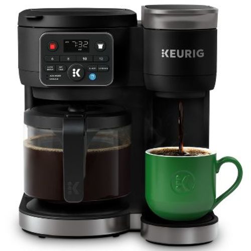 Keurig K-Duo Hot & Iced Single-Serve & Carafe Coffee Maker Black: Electric Drip Coffee Pot, 72 oz Capacity