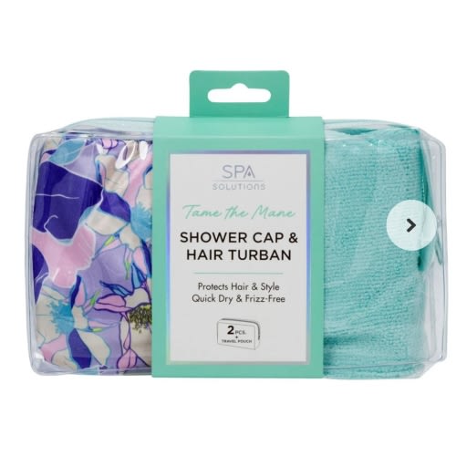CALA Shower Cap & Turban Set (Floral Dreams)