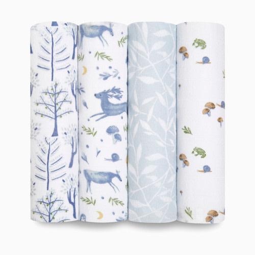 Cotton Muslin Swaddle 4-Pack - Outdoors