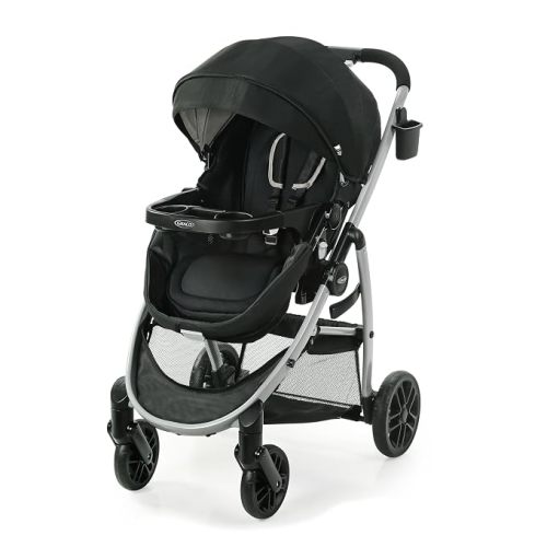 Graco Modes Pramette Stroller, 3-in-1 Baby Stroller, 3 Modes: Infant Car Seat Carrier (Car Seat Not Included), Infant Pramette, and Toddler Stroller, Reversible Seat, One-Hand Fold, Pierce