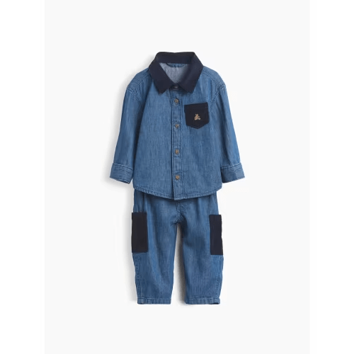 Baby Denim & Corduroy Outfit Set