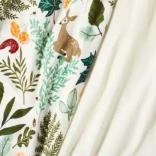 Fitted Jersey Crib Sheet Fauna - Solid Gray - Cloud Island™