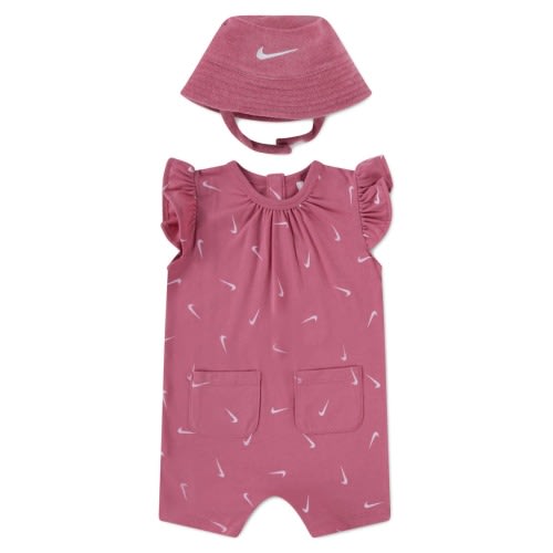 Essentials Romper & Terry Cloth Bucket Hat
