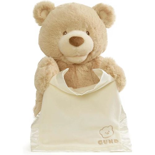 GUND Baby Peek-a-Boo Teddy Bear 11.5-Inch Interactive Musical Baby Plush