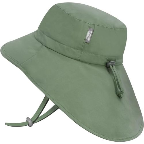 JAN & JUL Girls' Grow-with-Me Cotton Xplorer Sun Hat with Large Brim