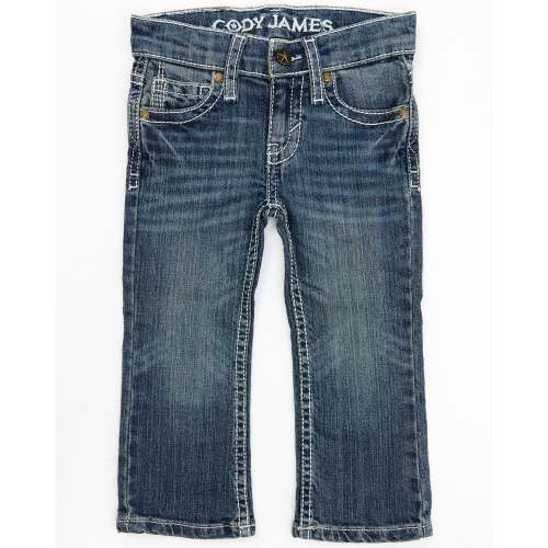 Cody James Toddler Boys' Stone Cold Wash Slim Boot Stretch Jeans