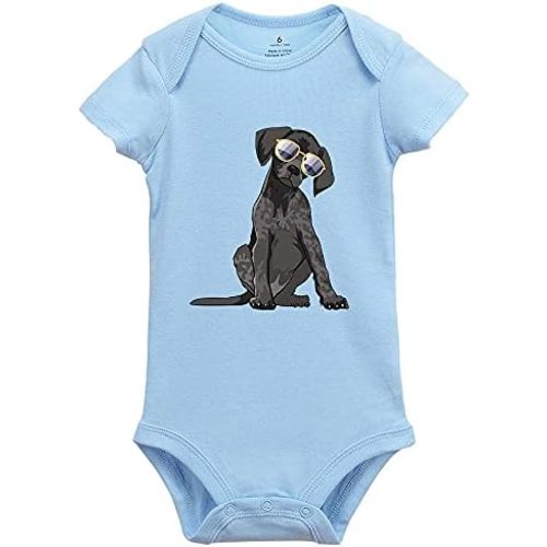 German Shorthaired Pointer Dog Baby Short Sleeve Bodysuit Toddler Rompers