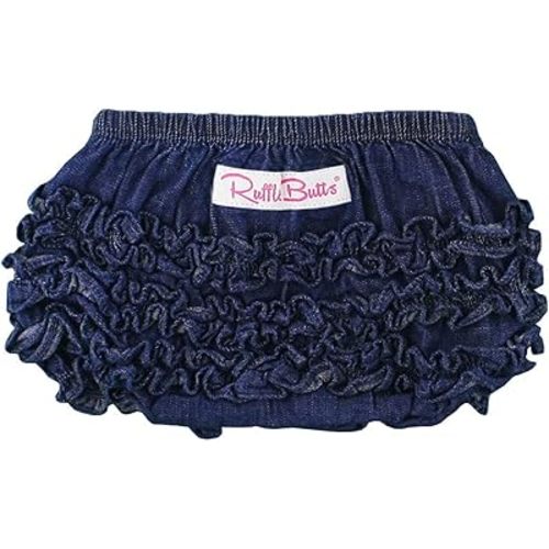 RuffleButts® Baby/Toddler Girls Ruffled Woven Bloomer