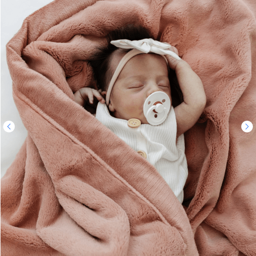 Saranoni Lush Receiving Blanket - Clay