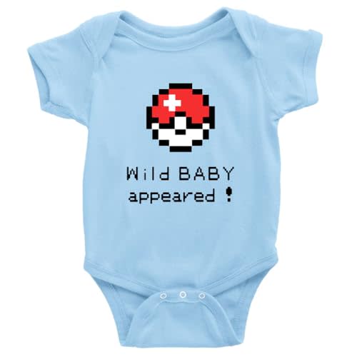 GKrepps Wild Baby Appeared! Baby Boy Girl Clothes Infant Newborn Organic Bodysuit Romper