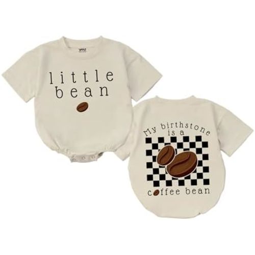 Little Bean Baby Bubble Romper – Oversized Infant Bodysuit for Newborn Boy Girl, Cute and Comfy Outfit Gift