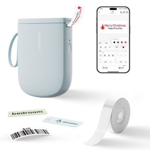 Niimbot D11 Portable Bluetooth Label Printer 300DPI Rechargeable Inkless Blue