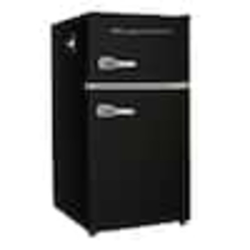 Frigidaire 3.1 cu. ft. 2 Door Retro Mini Fridge in Black EFR840-BLACKCOM
