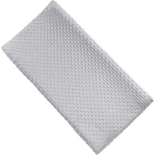 Solid Changing Table Pad Cover Cradle Sheet, Fits 32"/34''x16" Contoured Diaper Changing Pad, Ultra Soft Cozy Minky Dots Plush Changing Table Covers, Breathable Wipeable Removable (Grey)