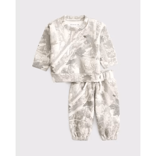 baby essential icon crew sweatshirt set