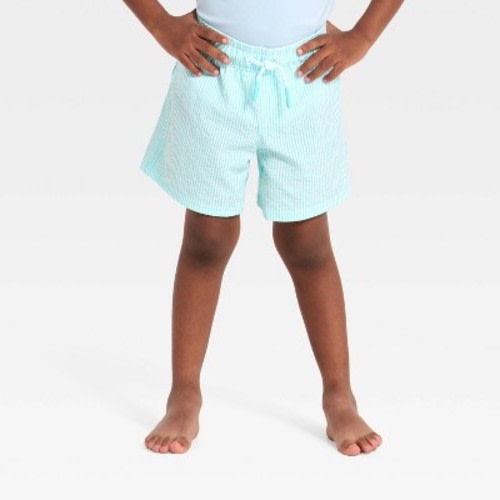 Baby Boys' Stripped Trunk - Cat & Jack™ Aqua 12M