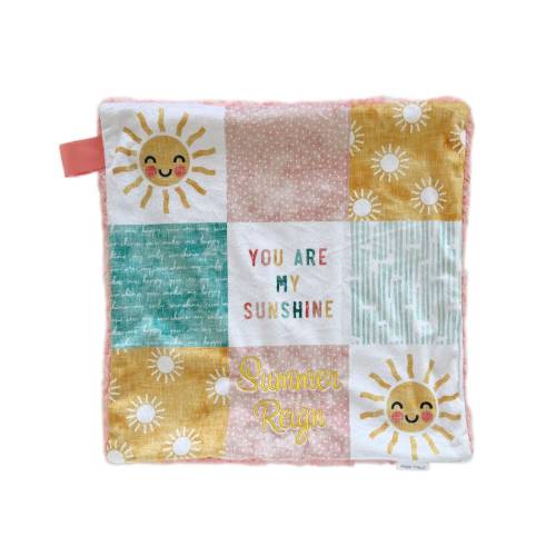 Lovey, Baby Lovie, You Are My Sunshine Lovey for Babies, Custom Blanket