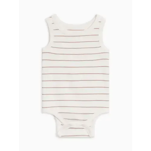 Jett Ribbed Tank Bodysuit - Dario Stripe / Oat