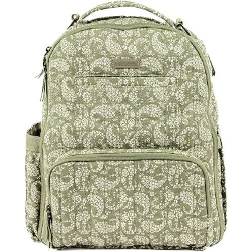 JuJuBe New Classic Diaper Bag Backpack with 15 Pockets, Changing Pad, Large