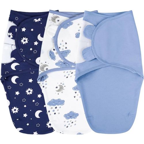 Yoofoss Baby Swaddles for Newborns 100% Organic Cotton, Adjustable Swaddle Sleep Sack 0-3 Months Newborn Swaddle Sack, Breathable Soft(Small)