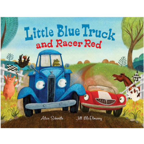 Little Blue Truck and Racer Red: A Fun Picture Book About Race Cars, Friendship, and Trying Your Best for Children (Ages 4-8)