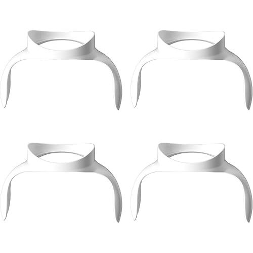 Baby Bottle Handles for Mam Bottles, Bottle Holder for Baby Self Feeding, Bottle Feeding Holder, White, Pack of 4