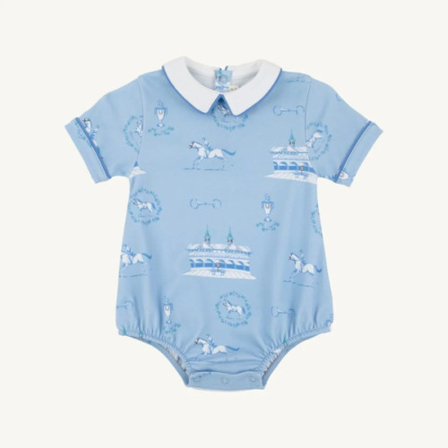 A Day at the Derby Bradford Bubble (Beale Street Blue/Sunrise Blvd Blue) by The Beaufort Bonnet Company