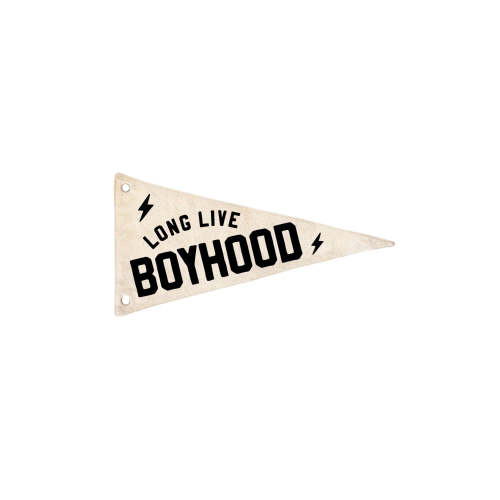 Long Live Boyhood Canvas Pennant Flag – Cherrypick
