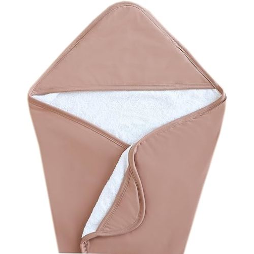 Copper Pearl Hooded Bath Towels Premium Knit/Terry Cloth Baby Towels with Hood, Pockets, and Cool Designs - Great to Gift and Make Bath Time Fun - Baby Bath Towel, Pecan