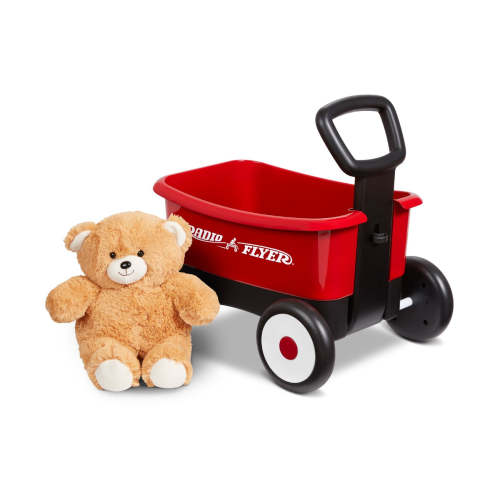 Push & Pull Walker Wagon with Teddy Bear
