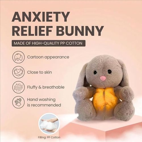 Baby Sound Machine Breathing Otter Sleep Buddy Plush Otter Portable Baby Soothers with Sensory Details Music Lights & Rhythmic Breathing Motion