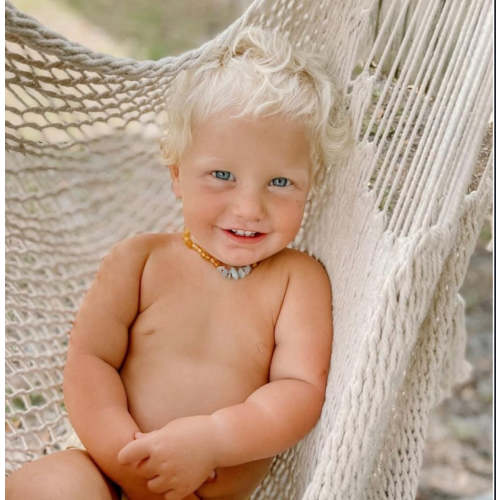 Raw Honey Baltic Amber + Aquamarine || Necklace – CanyonLeaf