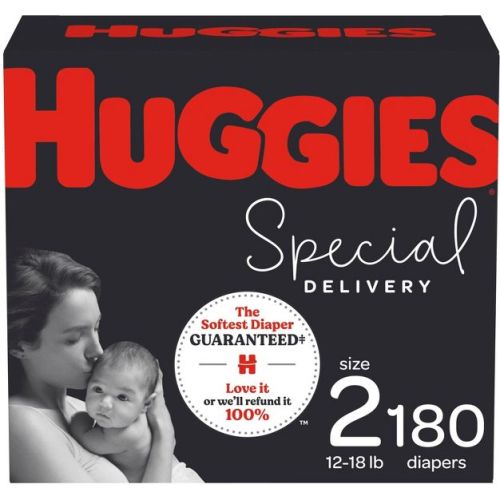 Huggies Special Delivery Hypoallergenic Baby Diapers – (Select Size and Count)