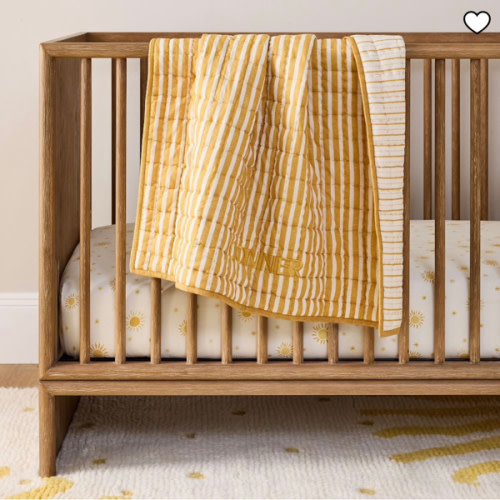 Reversible Modern Stripe Baby Quilt