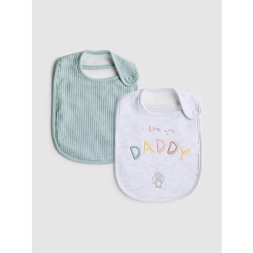 2pk I Love Daddy Wrap Bibs